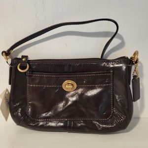 Coach patent leather wristlet